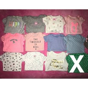 (11 Pieces) Carter’s NB Onesies Bundle
